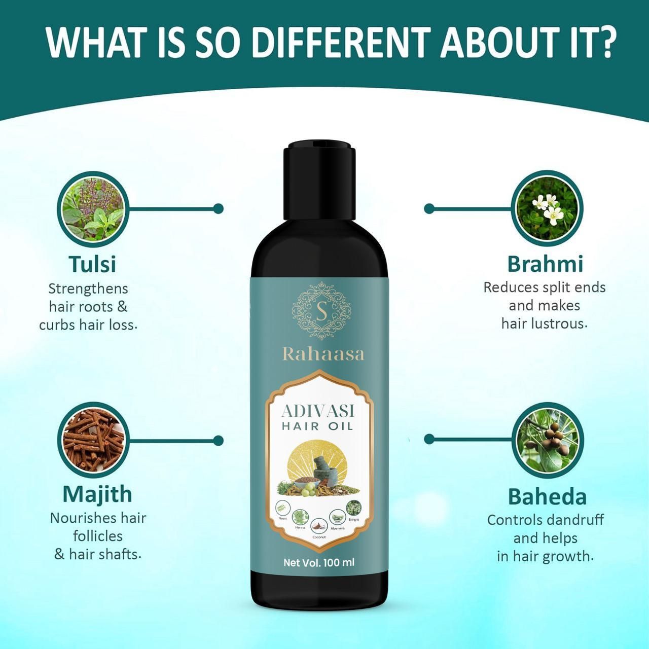 Rahaasa Adivasi Hair Oil 100 ml Pack of 1